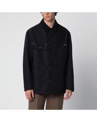 Prada - Jacket With Corduroy Collar - Lyst