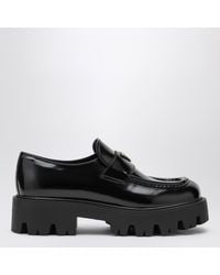Prada - Mocassino Nero - Lyst
