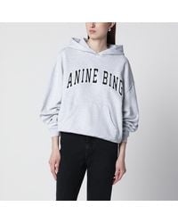 Anine Bing - Harvey New Classic Oversized Cotton Hoodie - Lyst