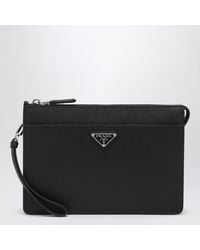 Prada - Pouch Nera - Lyst