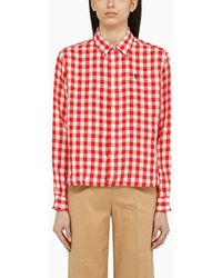 Polo Ralph Lauren - White/ Linen Checked Shirt - Lyst