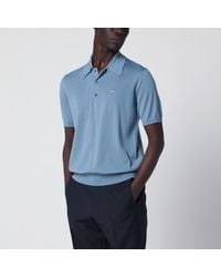 Prada - Air-Force Combed Wool Polo Shirt - Lyst