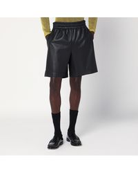 Gucci - Leather Bermuda Shorts - Lyst
