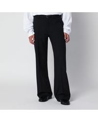 Dries Van Noten - Wool Trousers With Belt - Lyst