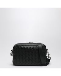 Bottega Veneta - Dark Camera Bag In Intrecciato - Lyst