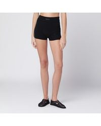 Fear Of God - Schwarze Culotte Aus Stretchigem Waffle-Stoff - Lyst