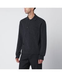 Jacquemus - Dark Wool And Cashmere Cardigan - Lyst
