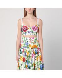 Dolce & Gabbana - Bralette-Top Mit Blumenmuster - Lyst
