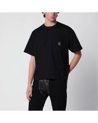 Versace - Cotton Jersey T-Shirt With Medusa Embroidery - Lyst