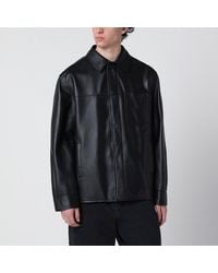 Loewe - Leather Overshirt - Lyst