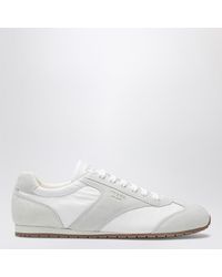 Prada - Fabric And Suede Sneakers - Lyst