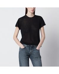 TOTEME - Silk Crêpe T-Shirt - Lyst