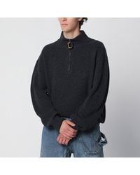 JW Anderson - Dark Half-Zip Sweater - Lyst