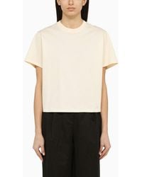 Loulou de Saison - Ivory Crew-Neck T-Shirt - Lyst