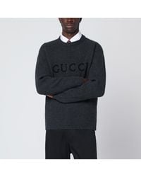 Gucci - Pull Gris En Laine Et Cachemire - Lyst