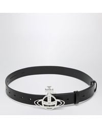Vivienne Westwood - Leather Belt With Orb Buckle - Lyst