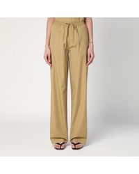 Loulou de Saison - Sand-coloured Trousers In Cotton - Lyst