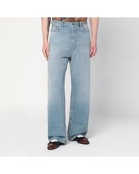 Valentino - Light Jeans With Washed Effect - Lyst