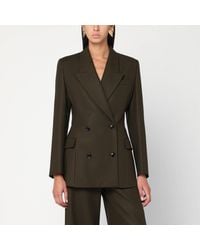 Alaïa - Double-Breasted Wool Jacket - Lyst