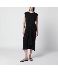 TOTEME - Maxi Jersey Dress With Belt - Lyst