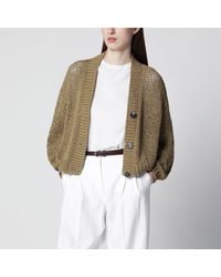 Roberto Collina - Military Cotton-Blend Knit Cardigan - Lyst