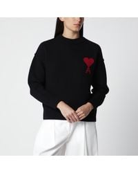 Ami Paris - Ami De Coeur Virgin Wool Sweater - Lyst