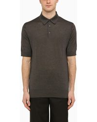 Dolce & Gabbana - Silk Short-sleeved Polo Shirt - Lyst