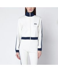 Prada - Ivory Technical Fabric Sweatshirt - Lyst