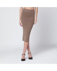 Entire studios - Light Viscose Blend Midi Skirt - Lyst