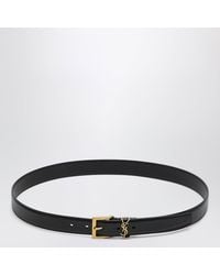 Saint Laurent - Cassandre Vadim Smooth Leather Belt - Lyst