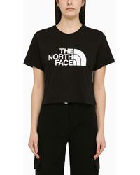 The North Face - Cotton Cropped T-shirt With Logo - Lyst