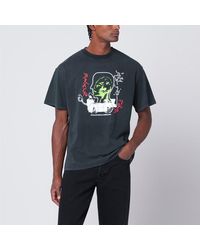 Brain Dead - T-Shirt Noire Délavée Alien Tractor - Lyst