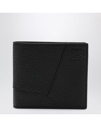 Loewe - Grained Leather Puzzle Bifold Wallet - Lyst