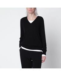 The Row - Phora Cashmere V-Neck Sweater - Lyst