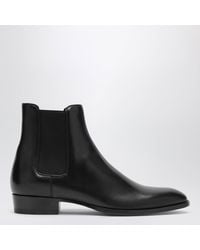 Saint Laurent - Wyatt Leather Chelsea Boots - Lyst