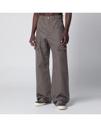Rick Owens - Dust-Colored Cotton-Blend Trousers - Lyst