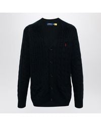 Polo Ralph Lauren - Cableknit Cotton Cardigan - Lyst