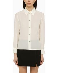 Gucci - Ivory Silk Shirt - Lyst