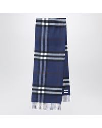 Burberry - Cashmere Scarf With Check Pattern - Lyst