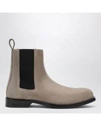 Loewe - Chelsea-Stiefeletten Bobine Aus Hellhaselnussbraunem Wildleder - Lyst