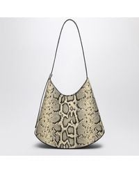 Jil Sander - Eldorado-Tasche Aus Leder Mit Pythonmuster - Lyst