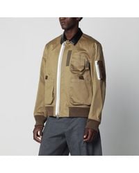 Sacai - Cotton And Nylon Bomber Jacket - Lyst