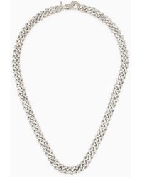 Emanuele Bicocchi - 925 Silver Chain Necklace With Crystals - Lyst
