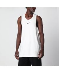Fear Of God - Essential Ivory Cotton Tank Top - Lyst