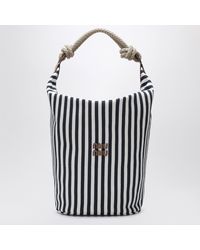 Miu Miu - Cognac Striped Canvas Bag - Lyst