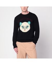 Valentino - Sweater With Le Chat De La Maison Patch - Lyst