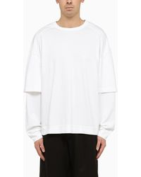 DARKPARK - Cotton T-shirt With Double Sleeves - Lyst