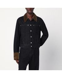 NAMACHEKO - Denim Jacket With Velvet Trim - Lyst