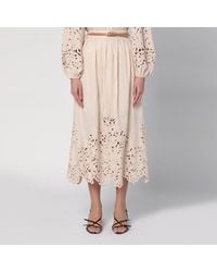 Zimmermann - Light Wylie Midi Skirt - Lyst