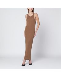 Entire studios - Sand-Colored Sleeveless Cotton-Blend Dress - Lyst